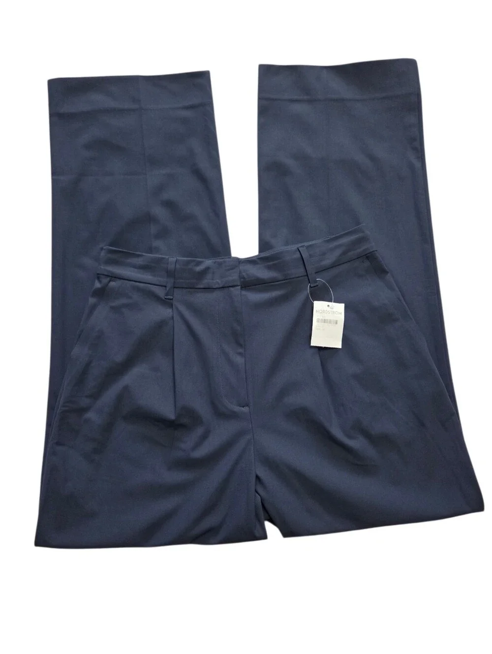 RHONE Commuter Pleated Trouser Pants Navy Blue Size 12 NWT